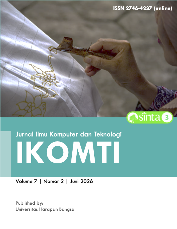 					View Vol. 7 No. 2 (2026): Jurnal Ilmu Komputer dan Teknologi
				
